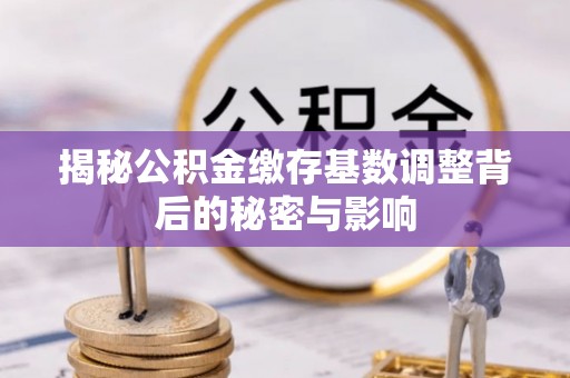 武江揭秘公积金缴存基数调整背后的秘密与影响