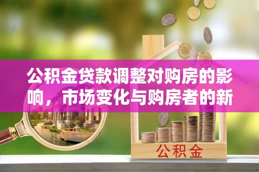 武江公积金贷款调整对购房的影响，市场变化与购房者的新选择