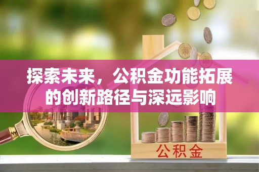 武江探索未来，公积金功能拓展的创新路径与深远影响
