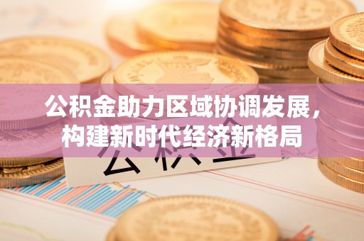 武江公积金助力区域协调发展，构建新时代经济新格局