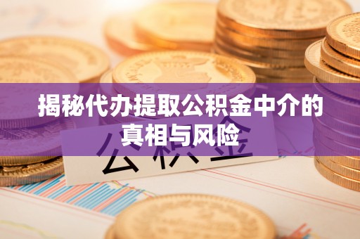 武江揭秘代办提取公积金中介的真相与风险