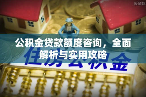 武江公积金贷款额度咨询，全面解析与实用攻略