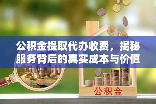 武江公积金提取代办收费，揭秘服务背后的真实成本与价值