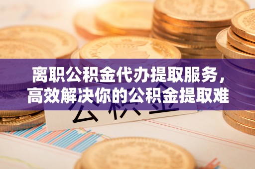 武江离职公积金代办提取服务，高效解决你的公积金提取难题