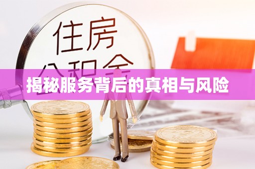武江揭秘服务背后的真相与风险