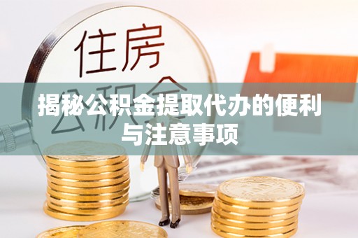 武江揭秘公积金提取代办的便利与注意事项