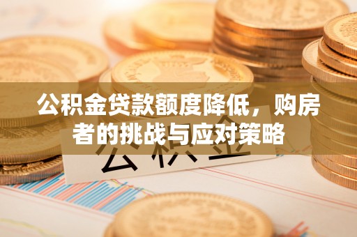 武江公积金贷款额度降低，购房者的挑战与应对策略