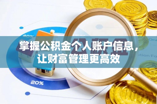 武江掌握公积金个人账户信息，让财富管理更高效