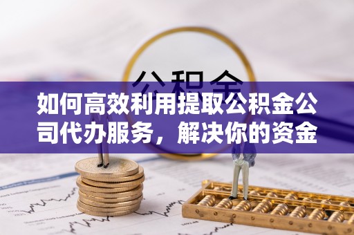 武江如何高效利用提取公积金公司代办服务，解决你的资金难题