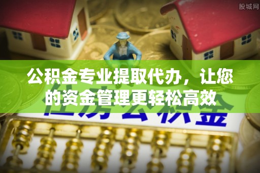 武江公积金专业提取代办，让您的资金管理更轻松高效