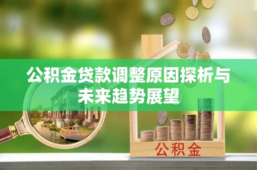 武江公积金贷款调整原因探析与未来趋势展望