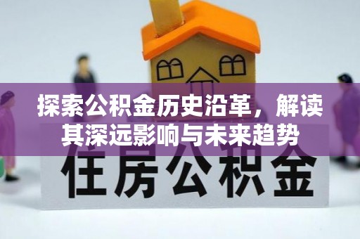 武江探索公积金历史沿革，解读其深远影响与未来趋势
