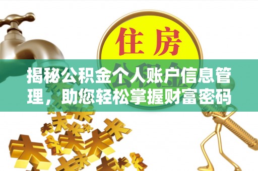 武江揭秘公积金个人账户信息管理，助您轻松掌握财富密码