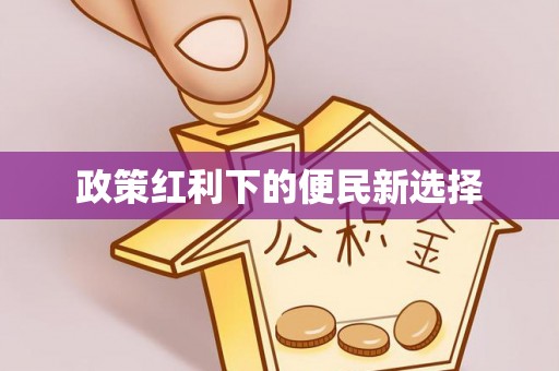 武江政策红利下的便民新选择