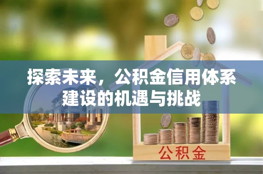 武江探索未来，公积金信用体系建设的机遇与挑战