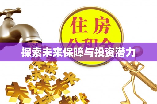 武江探索未来保障与投资潜力