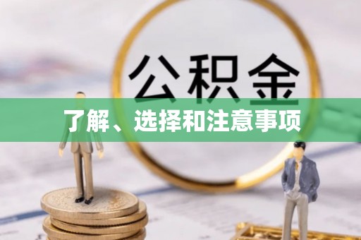 武江了解、选择和注意事项