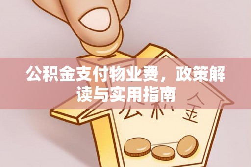 武江公积金支付物业费，政策解读与实用指南
